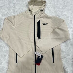 Reebok Men's Cream Windbreaker Jacket